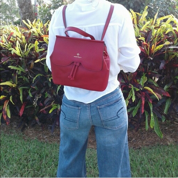 NWT Nanette Lepore Arabelle Convertible Red Bag - Picture 4 of 8